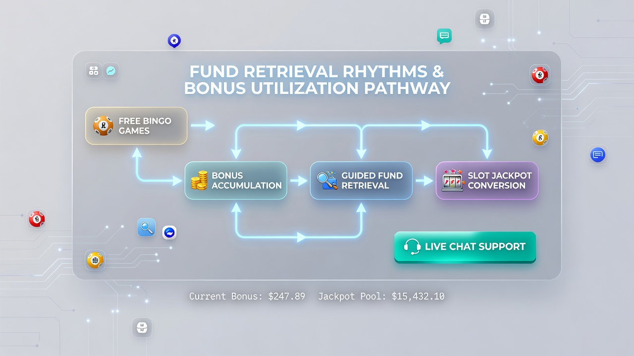 Live chat conversation in a bingo and slots app illustrating navigation from free play to jackpot bonus utilization